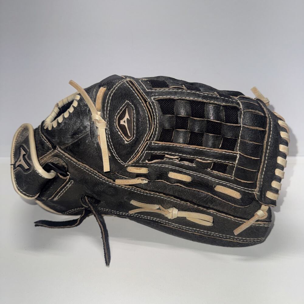 Mizuno Shadow GSH1403 Softball Glove RHT Black 14 Inch Professional Model Mitt